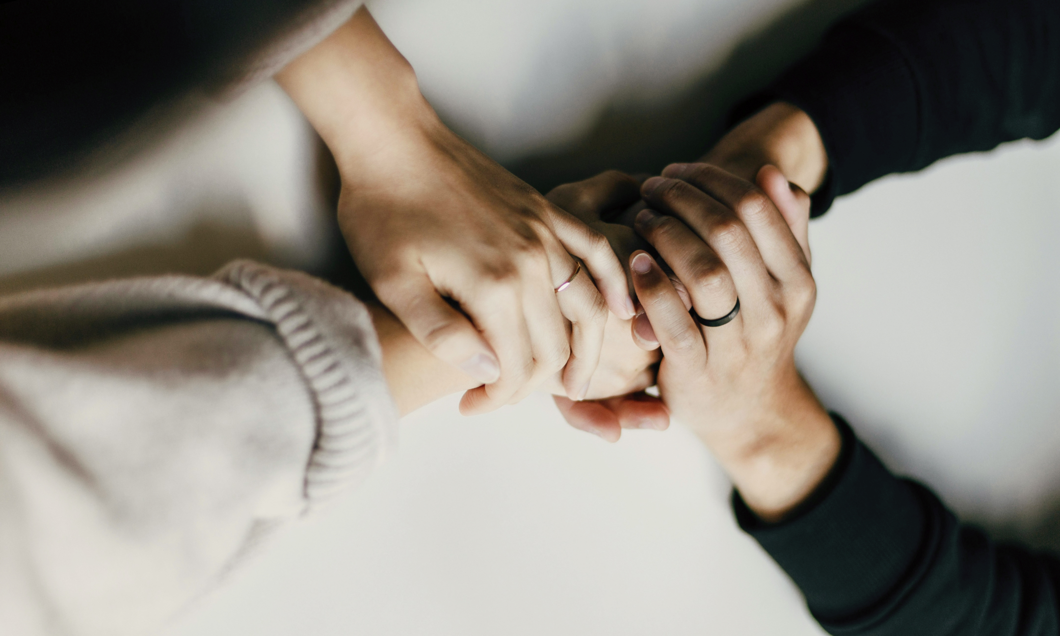 Mental health hands supporting